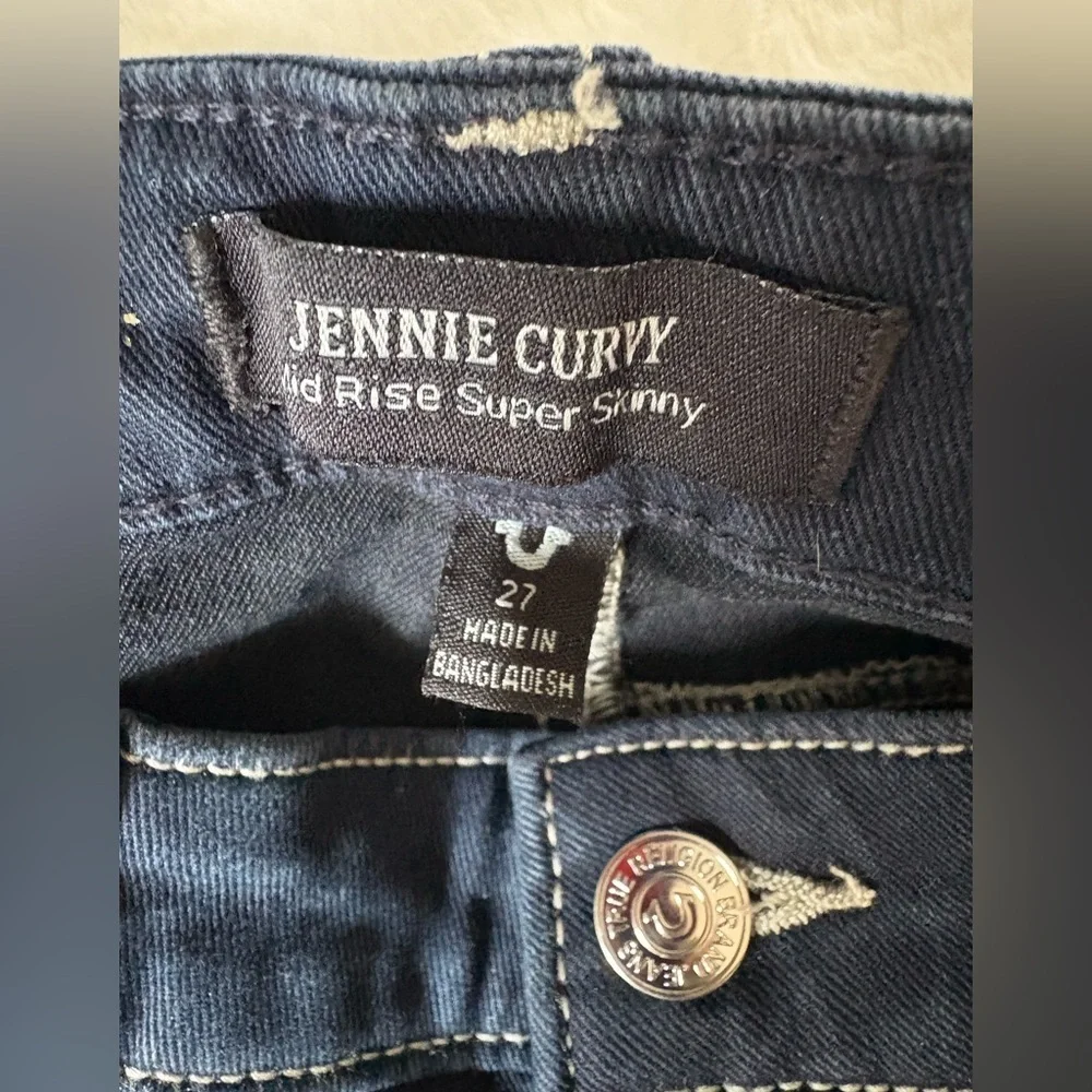 True Religion Jennie Curvy Midrise Super Skinny  Jeans, Size: 27 - Picture 9 of 12